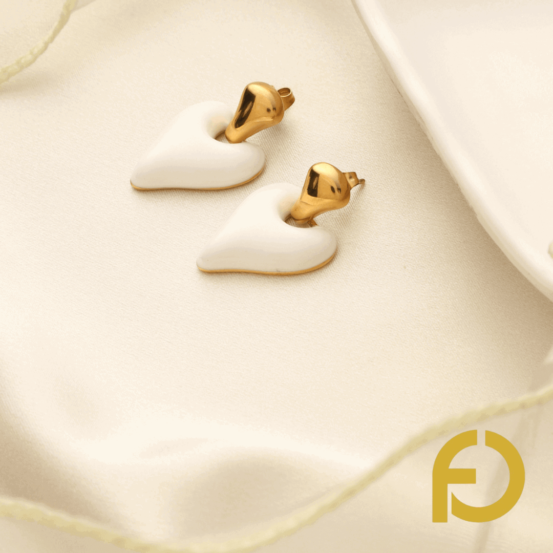2 (1) (1) (1) Enamel Heart Shaped Studs - Stainless Steel Jewelry in Pakistan - Fostelle