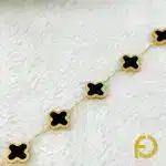 Single-Sided Vancleef Clover Bracelet - Stainless Steel Jewelry in Pakistan - Fostelle Single-Sided Vancleef Clover Bracelet - Stainless Steel Jewelry in Pakistan - Fostelle