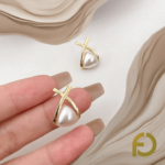 Minimalist Pearl Studs - Stainless Steel Jewelry in Pakistan - Fostelle Minimalist Pearl Studs - Stainless Steel Jewelry in Pakistan - Fostelle