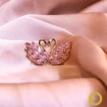 Swan Zircon Studs - Stainless Steel Jewelry in Pakistan - Fostelle Swan Zircon Studs - Stainless Steel Jewelry in Pakistan - Fostelle