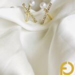 Cross Golden Pearl Studs - Stainless Steel Jewelry in Pakistan - Fostelle Cross Golden Pearl Studs - Stainless Steel Jewelry in Pakistan - Fostelle