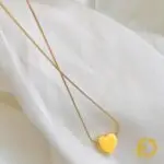 Heartfelt Gold Necklace - Stainless Steel Jewelry in Pakistan - Fostelle Heartfelt Gold Necklace - Stainless Steel Jewelry in Pakistan - Fostelle
