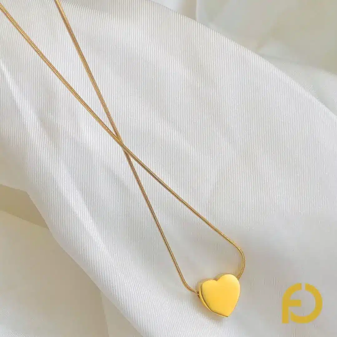Untitled design Heartfelt Gold Necklace - Stainless Steel Jewelry in Pakistan - Fostelle