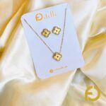 Golden Clover Set - Stainless Steel Jewelry in Pakistan - Fostelle Golden Clover Set - Stainless Steel Jewelry in Pakistan - Fostelle