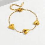 Triple Heart Bracelet - Stainless Steel Jewelry in Pakistan - Fostelle Triple Heart Bracelet - Stainless Steel Jewelry in Pakistan - Fostelle