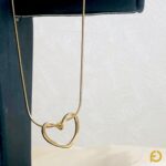 Veloura Heart Pendant Gold - Stainless Steel Jewelry in Pakistan - Fostelle Veloura Heart Pendant Gold - Stainless Steel Jewelry in Pakistan - Fostelle