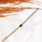 Emerald Tennis Bracelet - Stainless Steel Jewelry in Pakistan - Fostelle Emerald Tennis Bracelet - Stainless Steel Jewelry in Pakistan - Fostelle