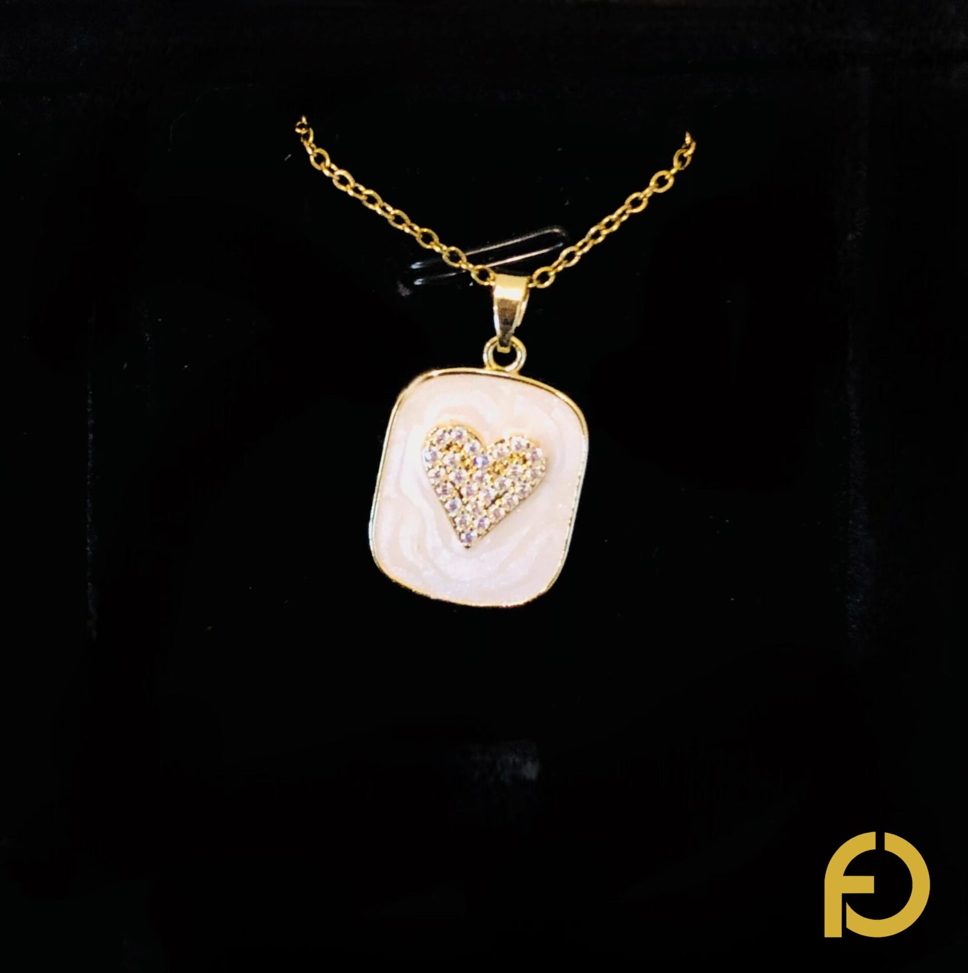 IMG-20251004-WA0088 Square Heart Pendant - Stainless Steel Jewelry in Pakistan - Fostelle